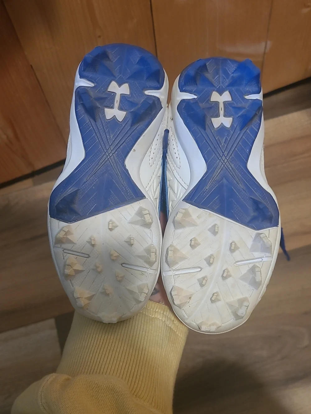 Under Armour Blue and White Kids Sneakers